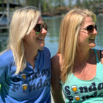 two girls smiling in tshirts - best tshirt bra for small boobs