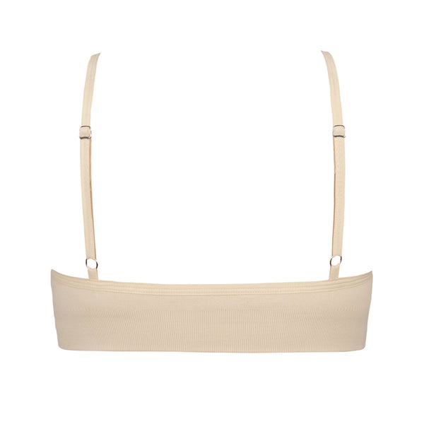 large size nude bralette - back side