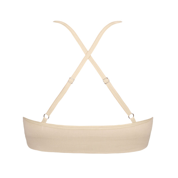 size large, nude color, racerback bralette - back side