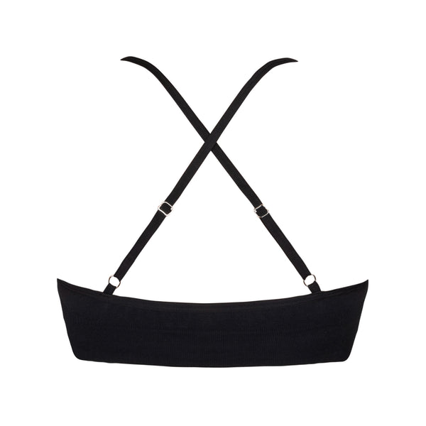 Womens Black Racerback Bralette - Elli