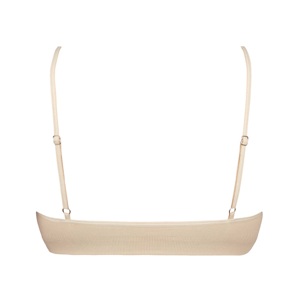 size medium nude color back of bralette