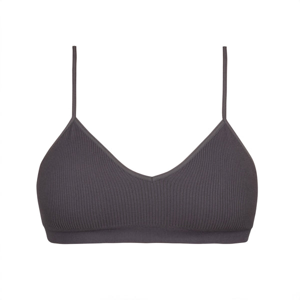 Womens Grey Racerback Bralette - Elli