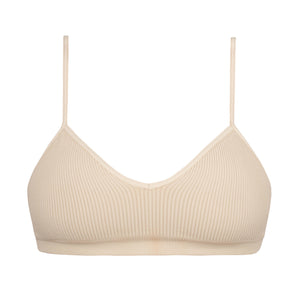 nude bralette - front