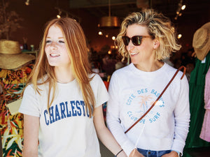 mom and daughter shopping - teen bras 