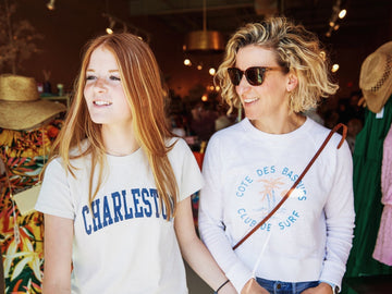 mom and daughter shopping - teen bras 
