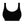 Front view of black seamless wireless bralette by Non Disclosure Apparel.