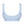 Back view of Gigi Blue Seamless Wireless Bralette with wide straps and smooth band.