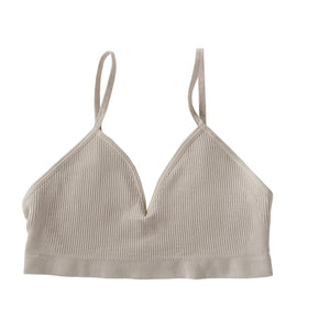 beach color - size medium - front view - nipple concealing bralette