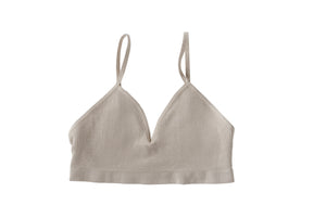 beach color - size medium - front view - nipple concealing bralette