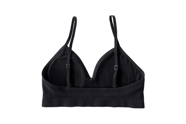 jetty color - size medium - back view - nipple concealing bralette