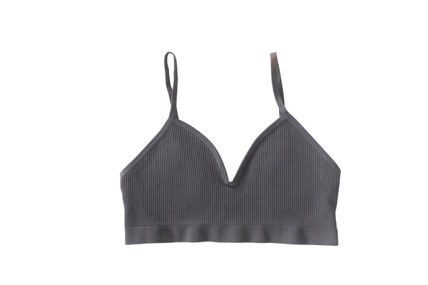 storm color - size medium - front view - nipple concealing bralette