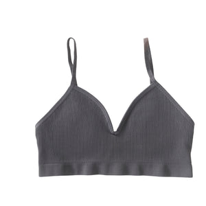 storm color - size medium - front view - nipple concealing bralette
